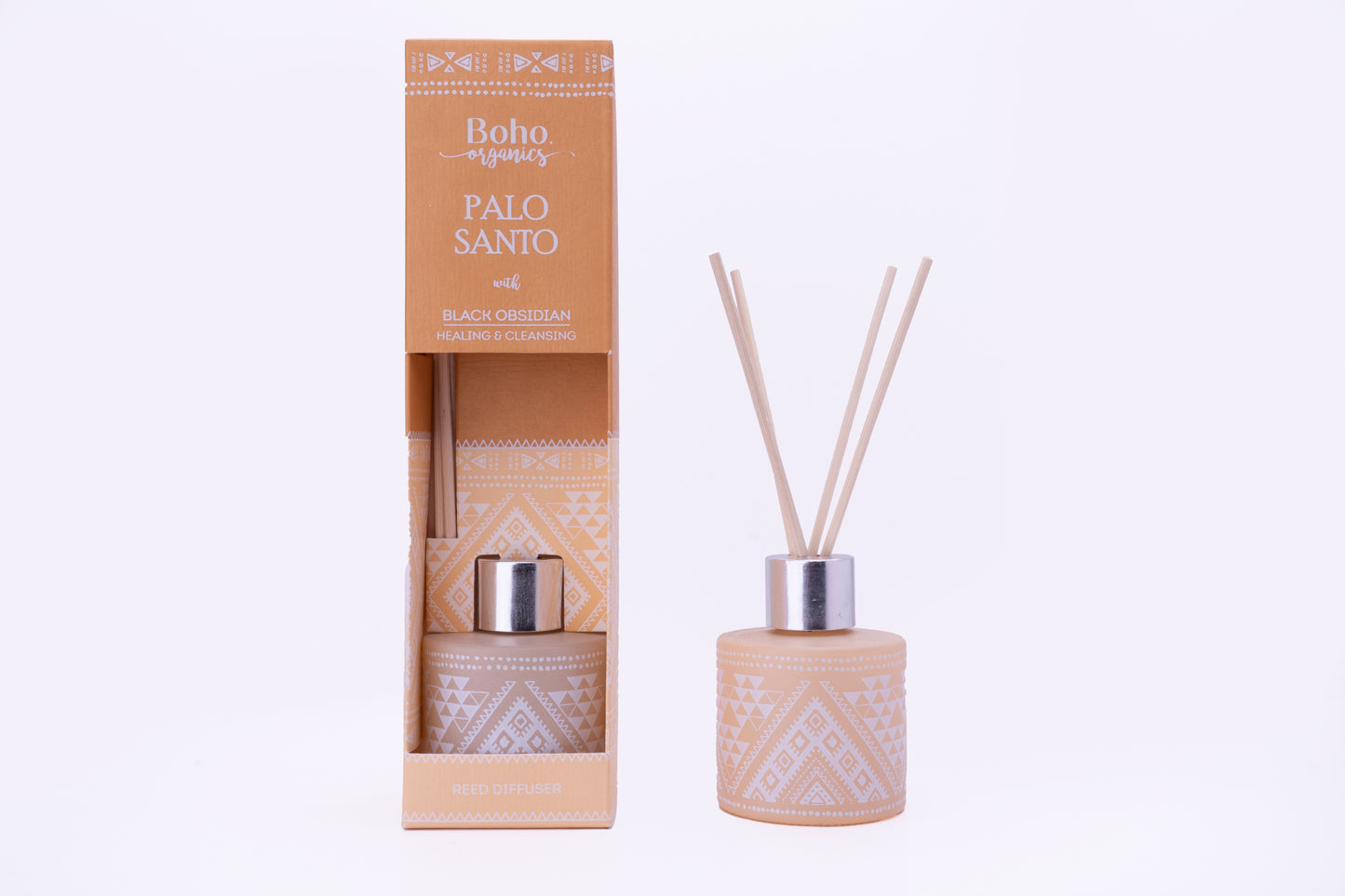 Difusor Aromático Boho Orgánico 50 ml con Varillas