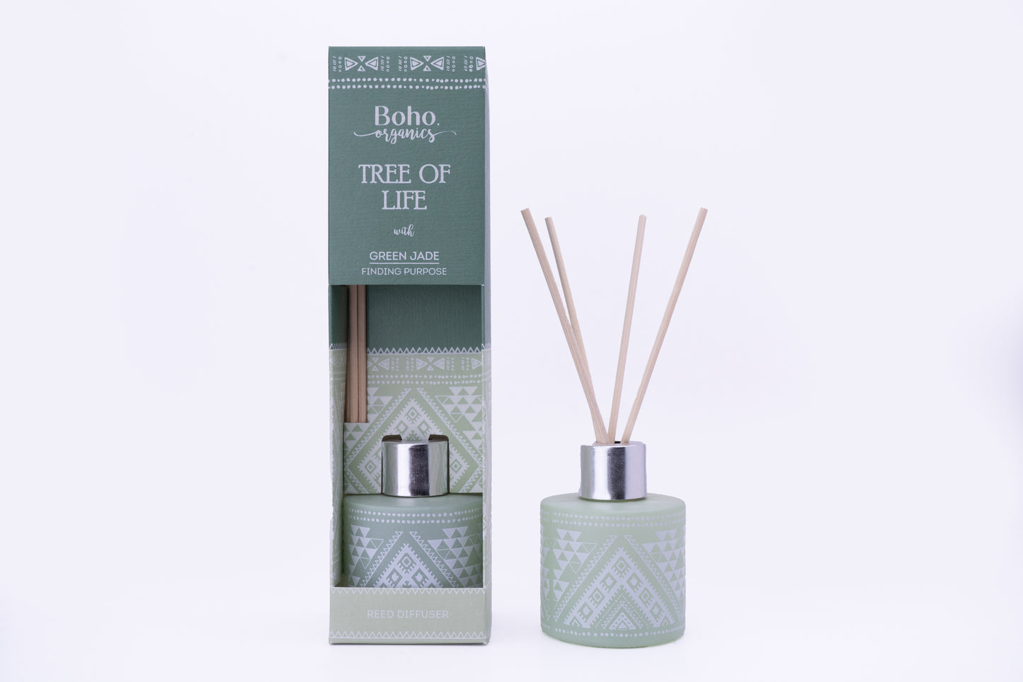 Difusor Aromático Boho Orgánico 50 ml con Varillas