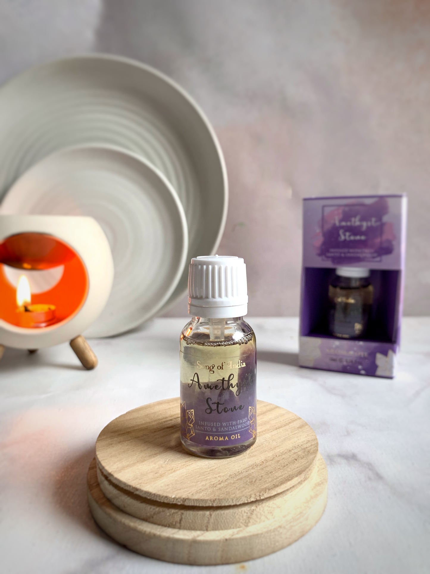 Aceite Aromático Healing Stones 10ml - Con Cristales Naturales