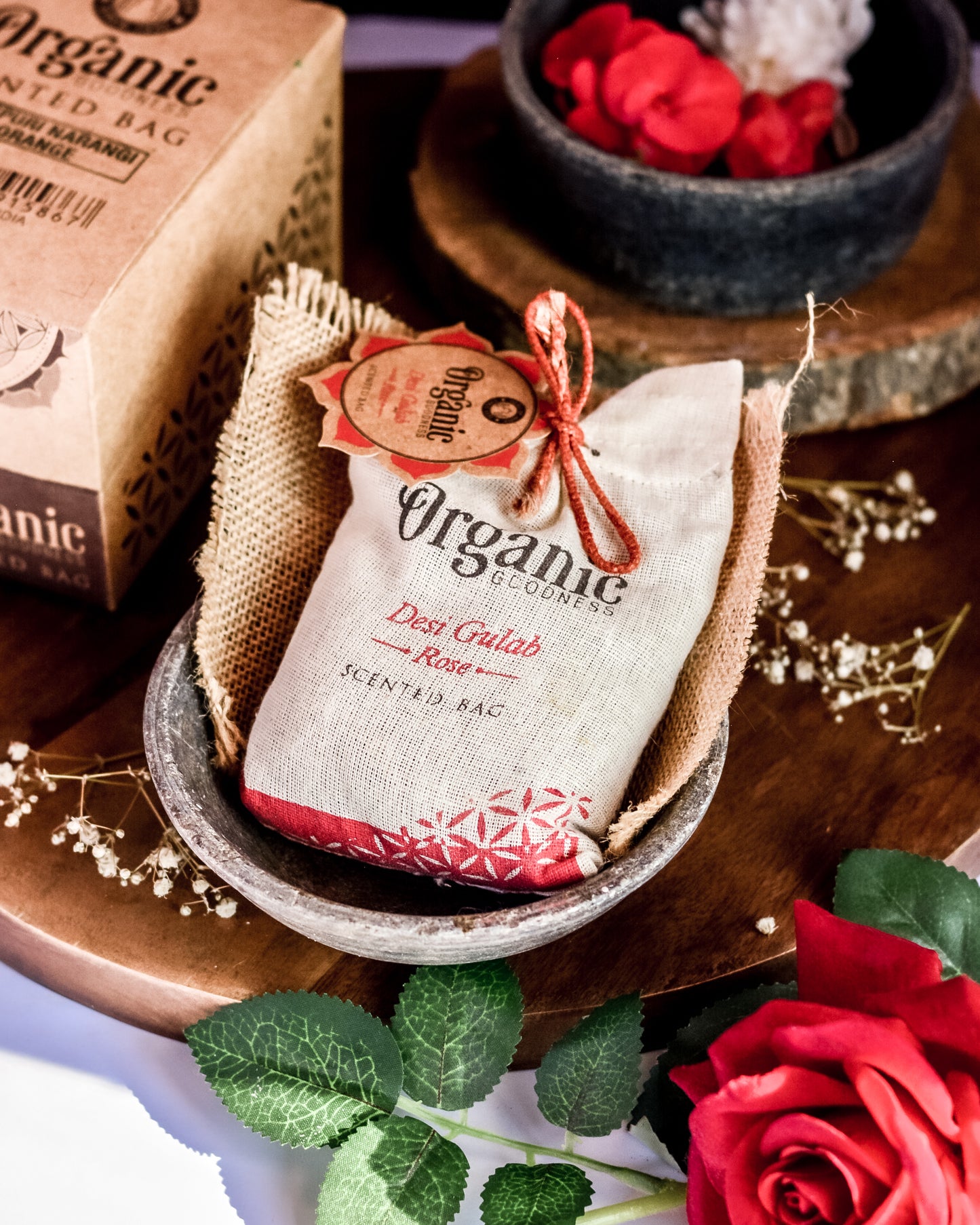 Sachet de Algodón Aromático Orgánico para Cajones, Placares & Carros