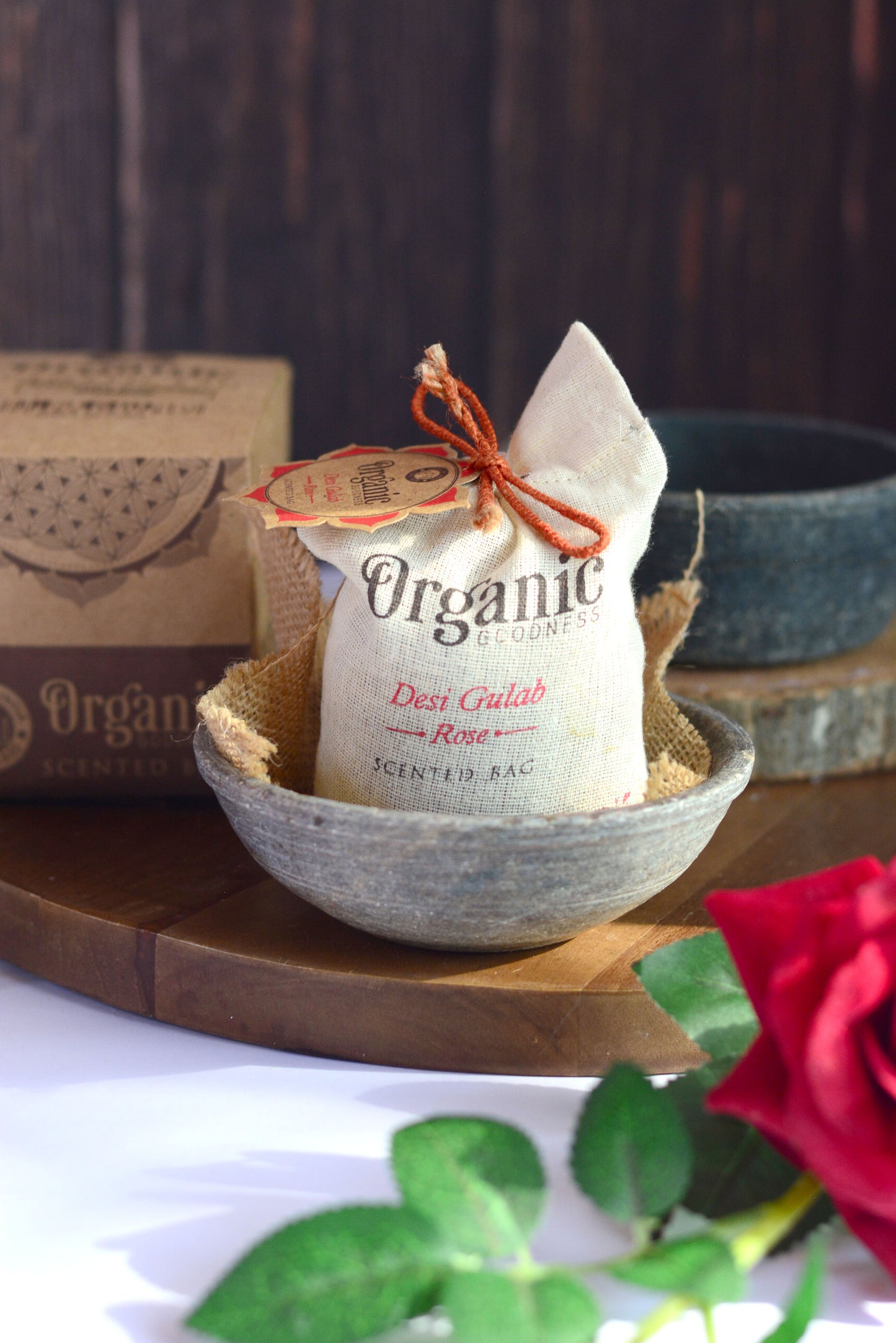 Sachet de Algodón Aromático Orgánico para Cajones, Placares & Carros