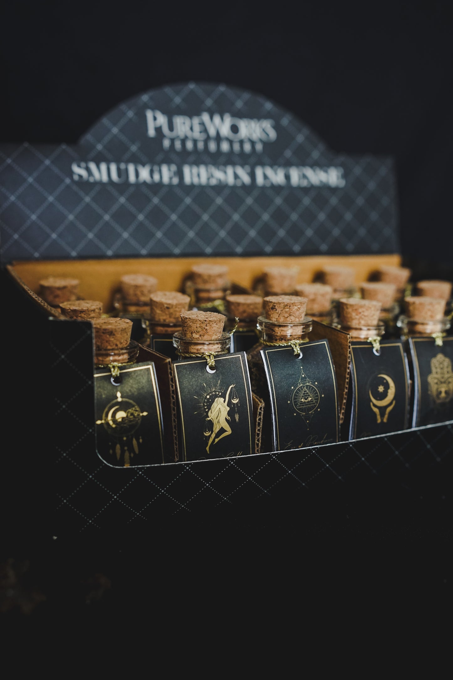 Resina de Incienso Esotérica en Frasco con Corcho - Colección Ritual