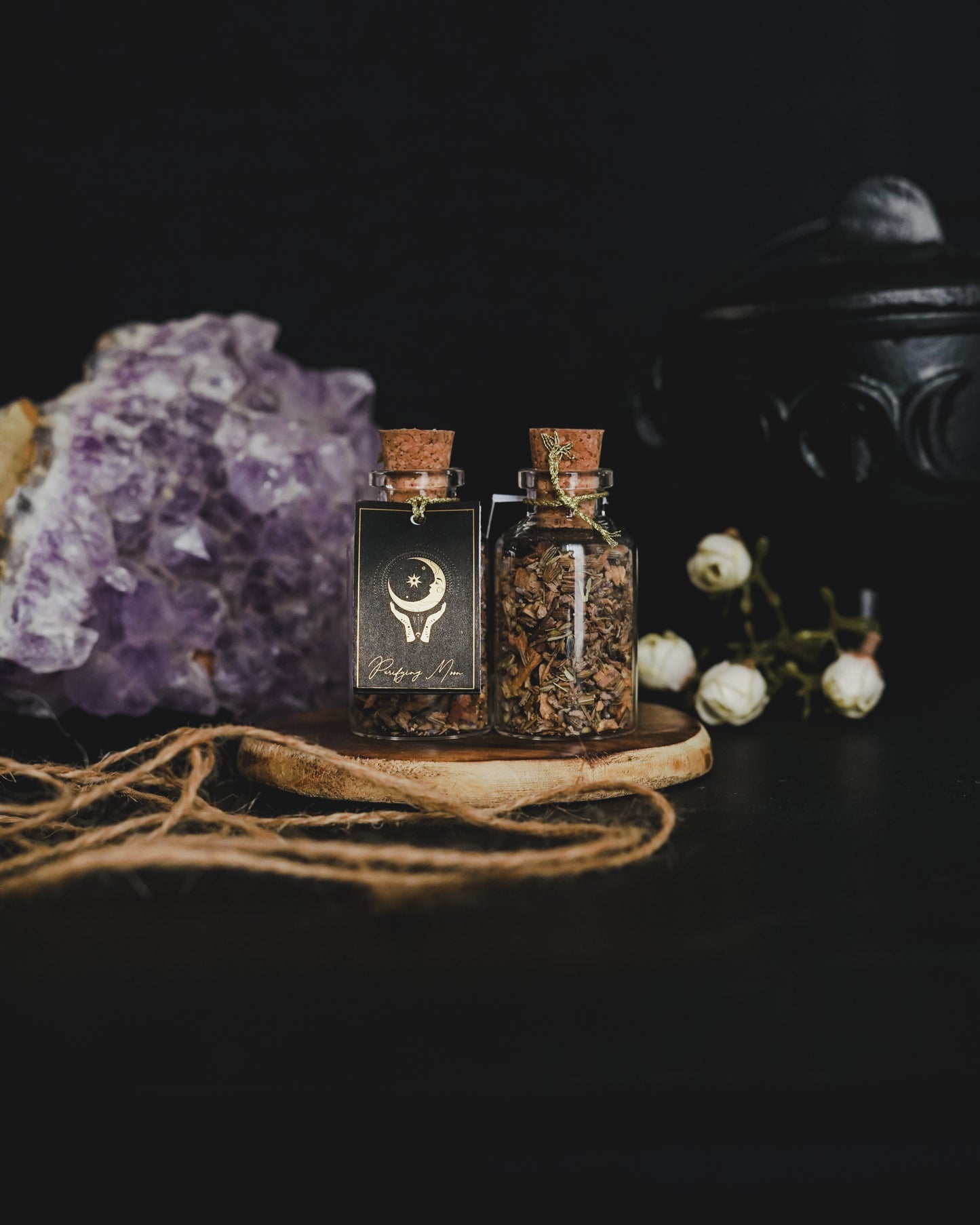 Resina de Incienso Esotérica en Frasco con Corcho - Colección Ritual