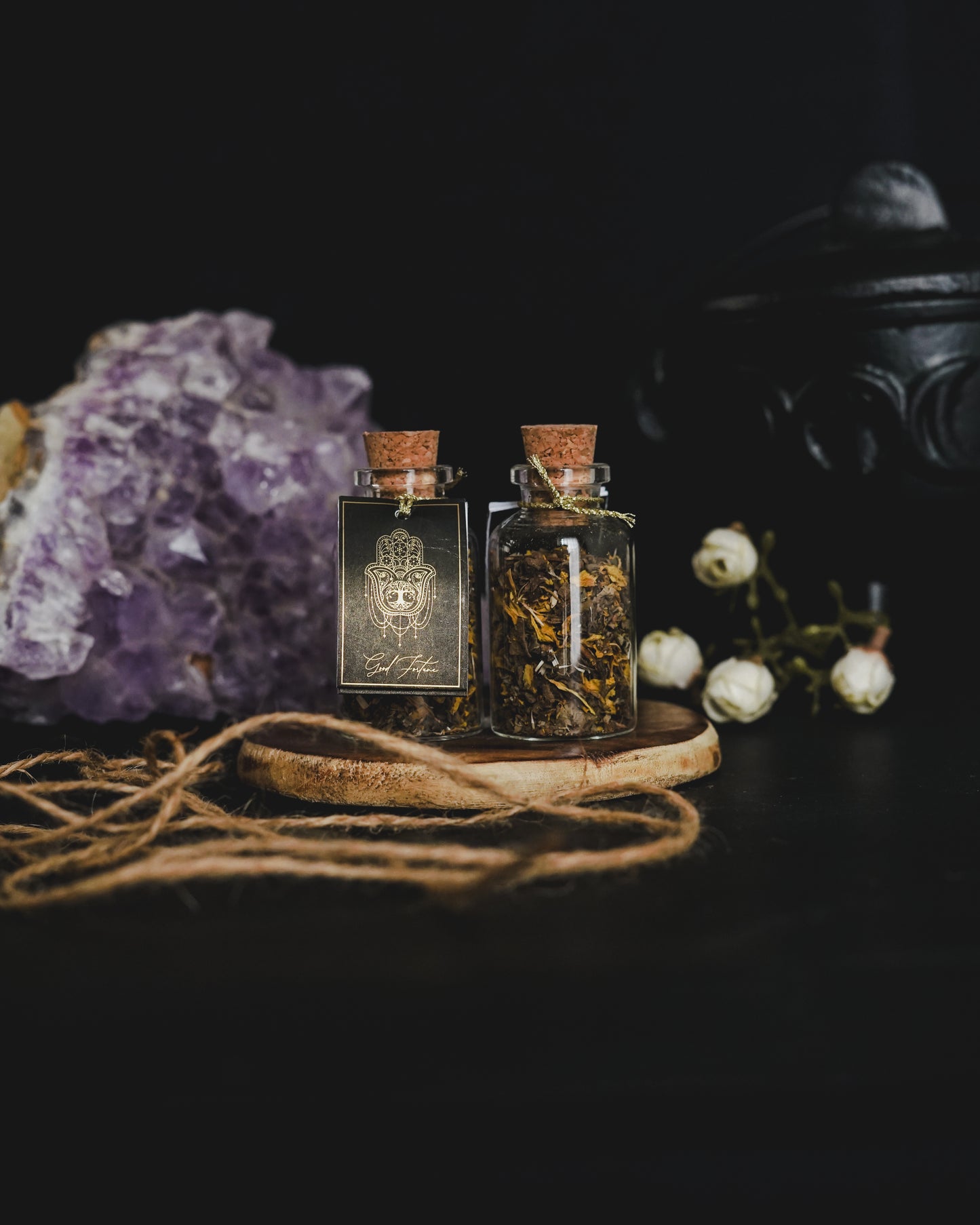 Resina de Incienso Esotérica en Frasco con Corcho - Colección Ritual