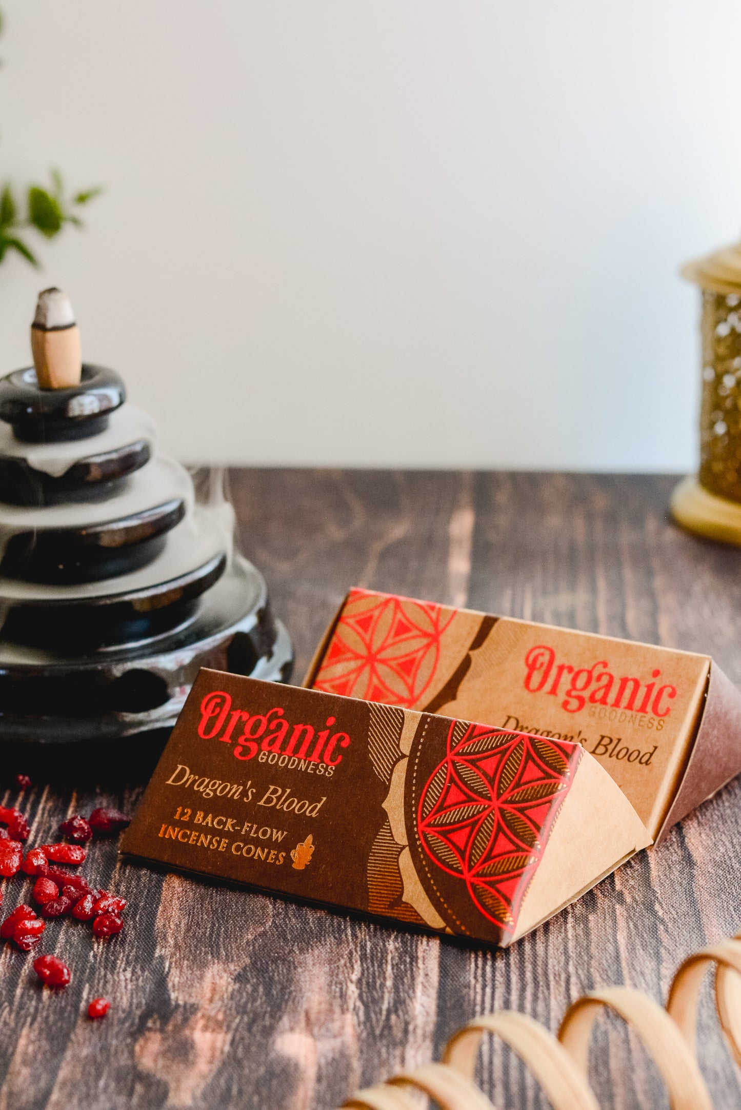 Conos de Incienso Cascada (Backflow) Organic Goodness - Pack Mayorista