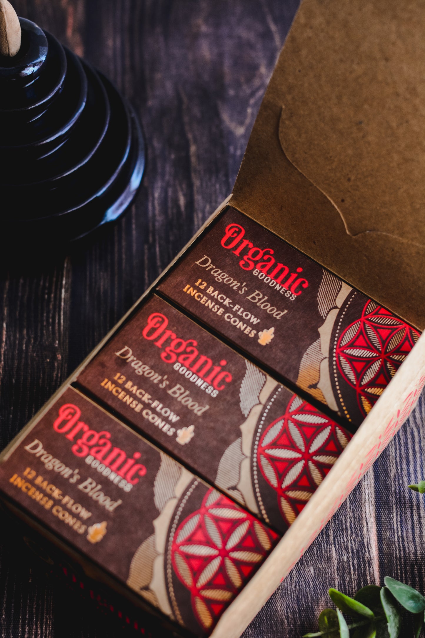 Conos de Incienso Cascada (Backflow) Organic Goodness - Pack Mayorista