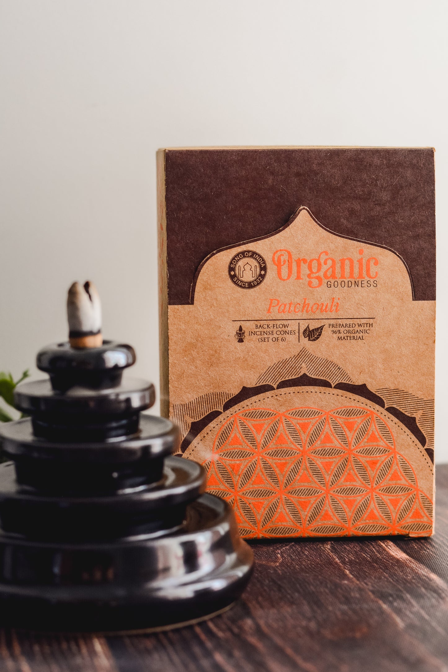 Conos de Incienso Cascada (Backflow) Organic Goodness - Pack Mayorista