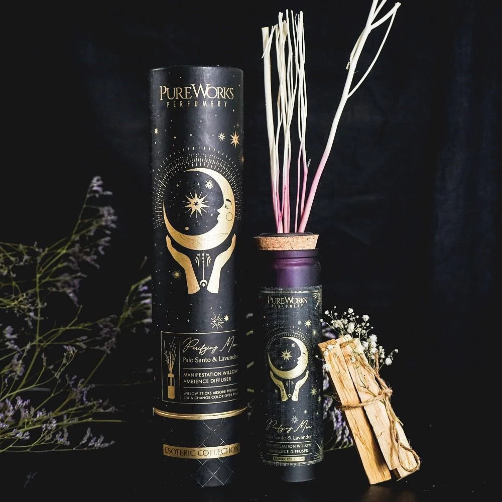 Manifestation Willow Ambience Diffuser - 🌀 Purifying Moon: Palo Santo & Lavender