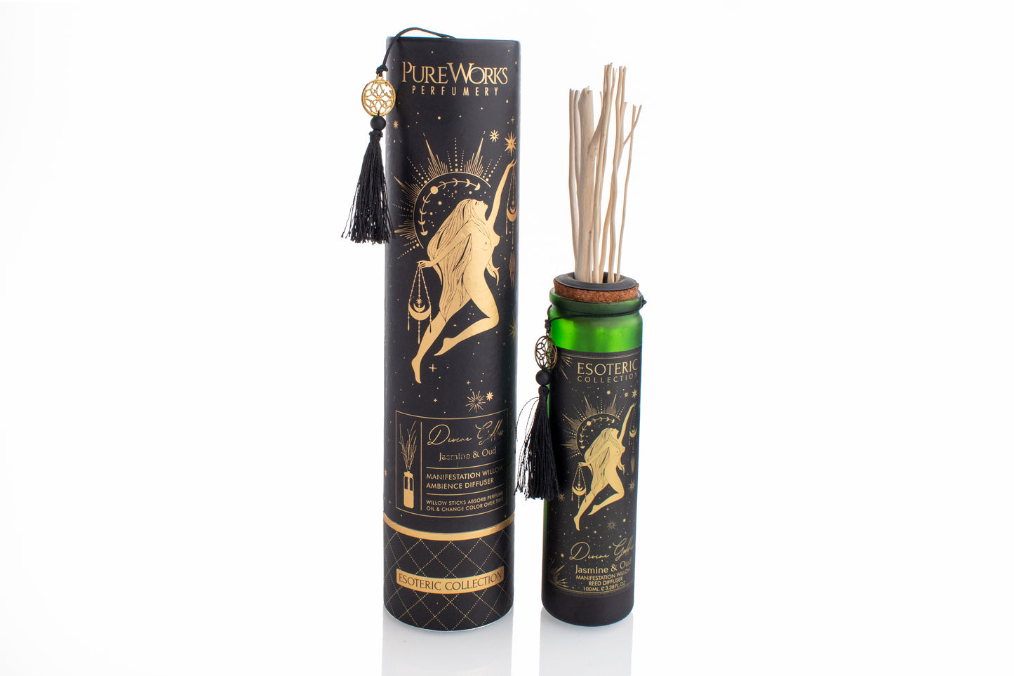 Difusor Aromático Esotérico 100 ml con Varillas