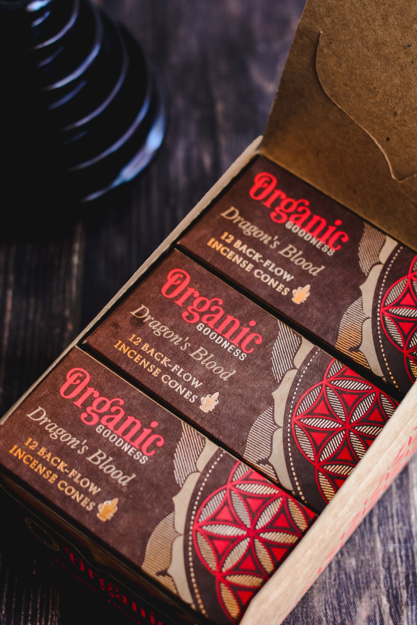 Conos de Incienso Cascada (Backflow) Organic Goodness - Pack Mayorista