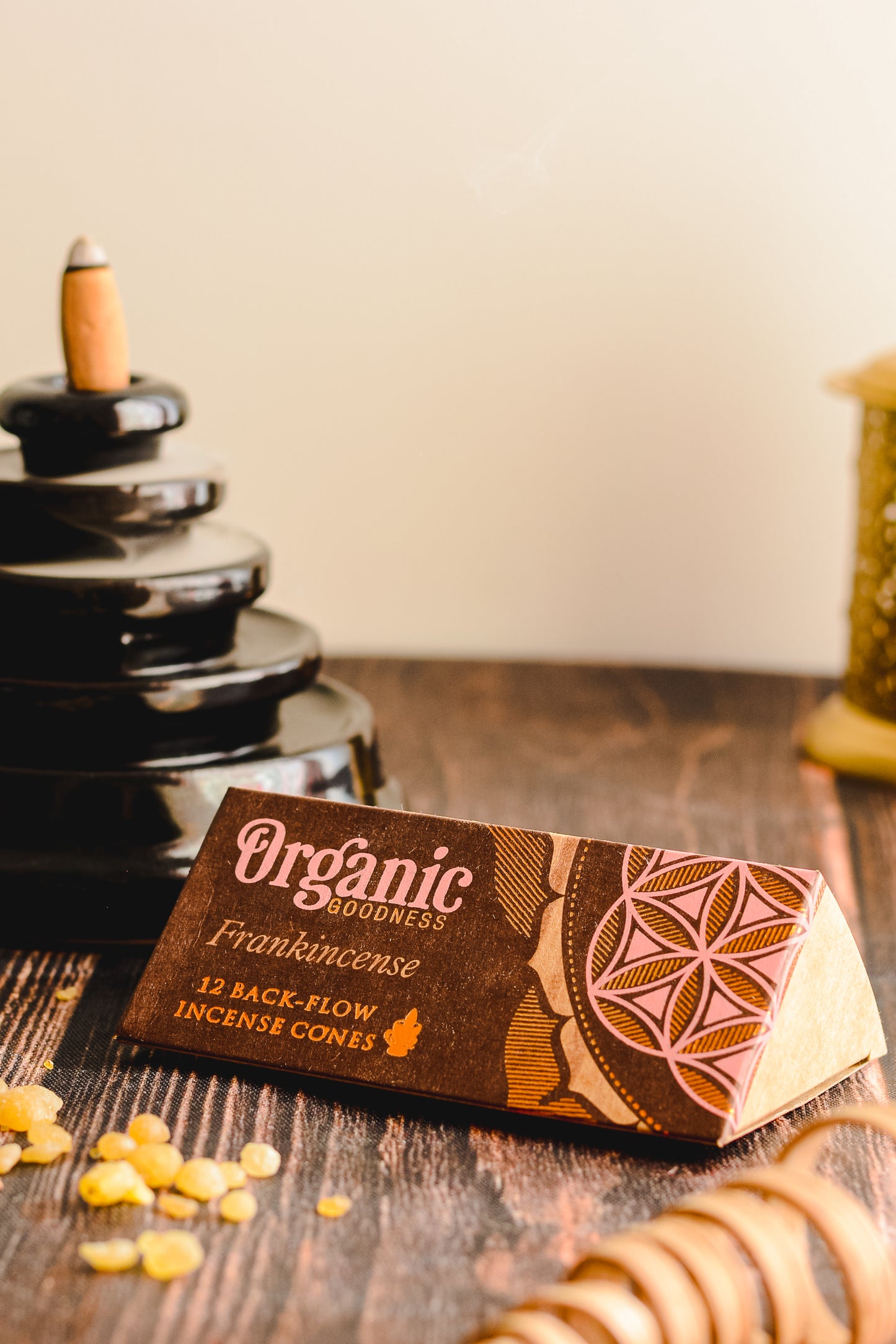 Conos de Incienso Cascada (Backflow) Organic Goodness - Pack Mayorista