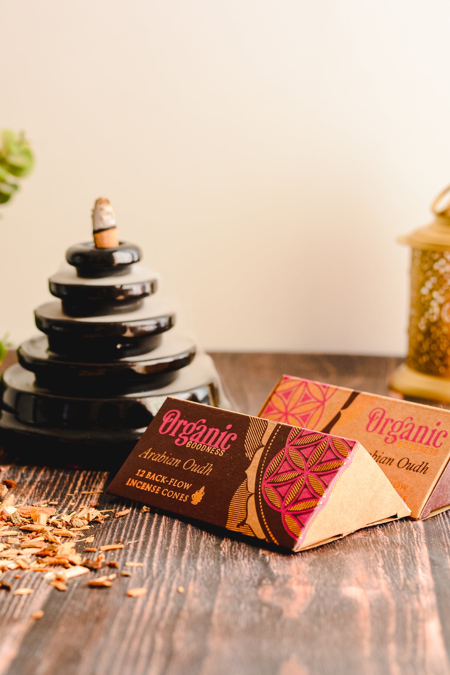 Conos de Incienso Cascada (Backflow) Organic Goodness - Pack Mayorista