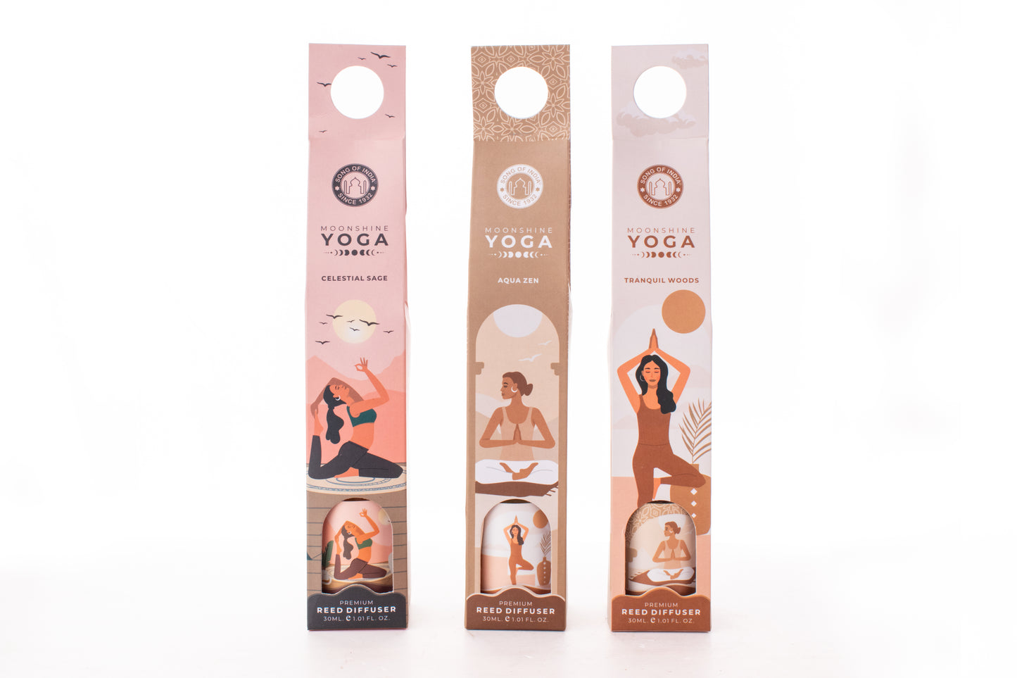 Difusor Aromático Yoga 30 ml con Varillas