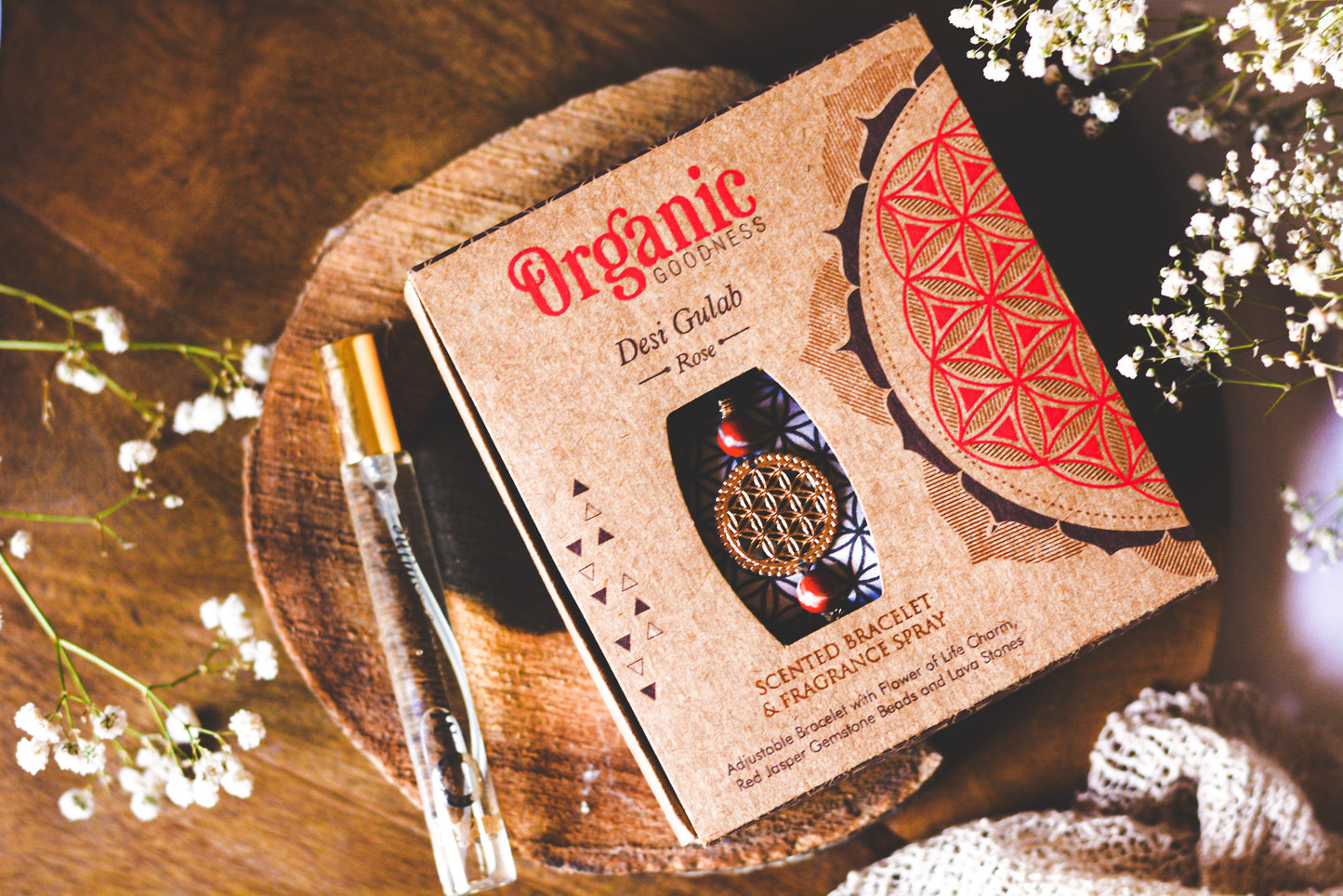 Set Regalo Aromático con Pulsera y Spray de Fragancia