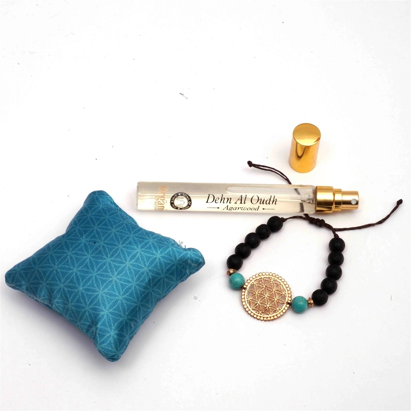 Set Regalo Aromático con Pulsera y Spray de Fragancia