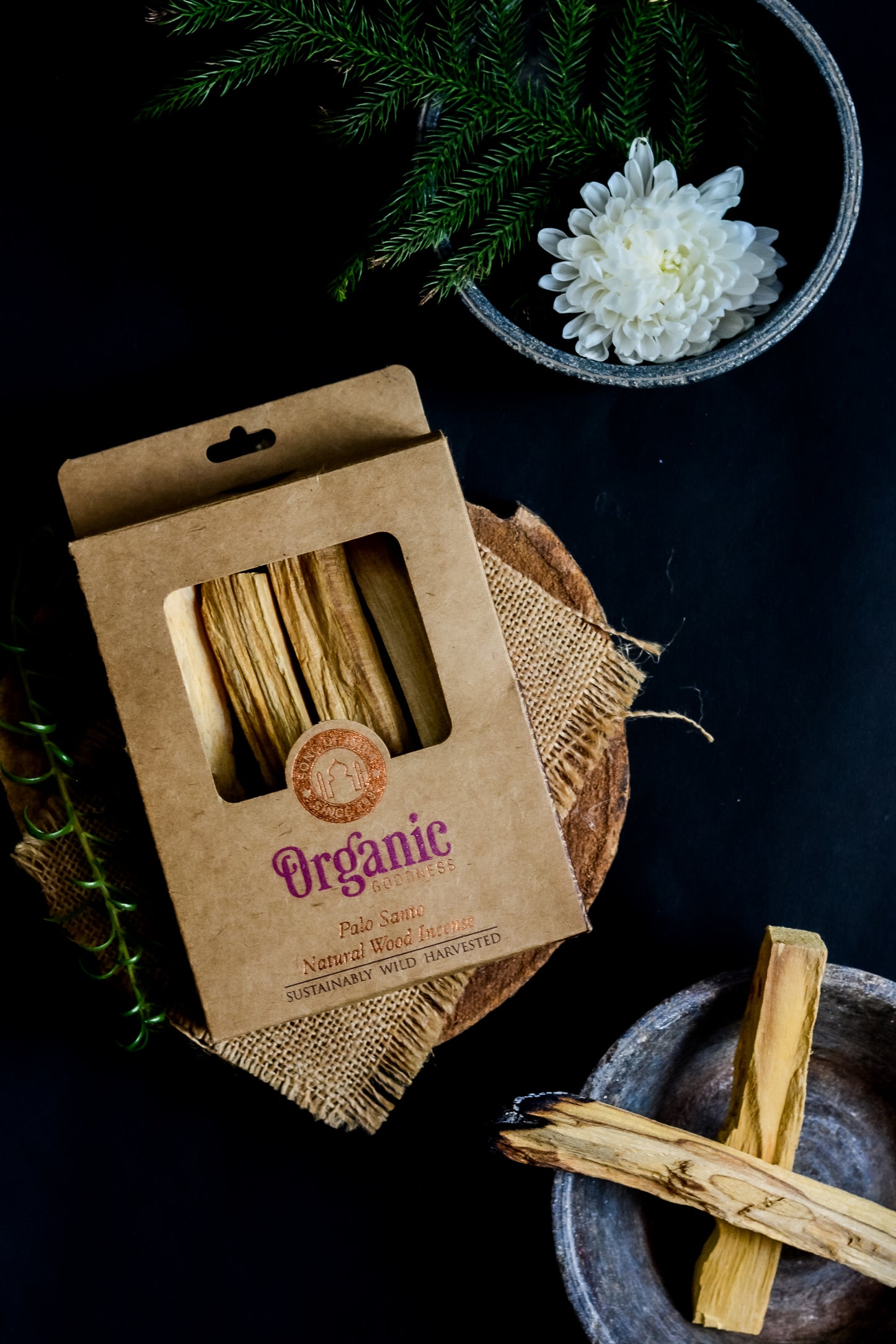 Palo Santo Natural en Varillas x4 – Incienso de Palo Santo