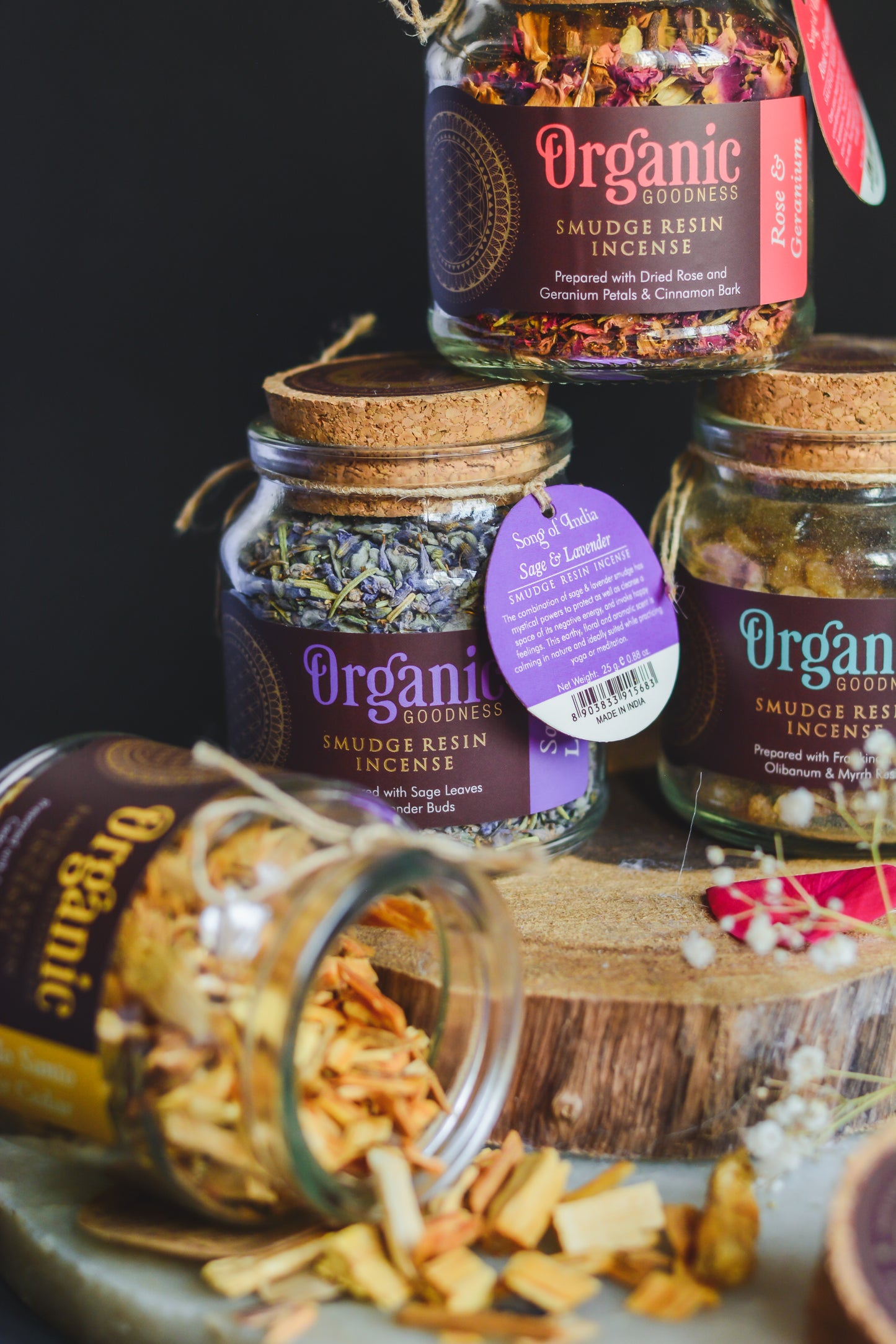 Mix de Resinas Organic Goodness (Smudge) - Frasco de Vidrio Premium