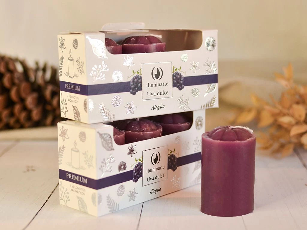 Velas Aromaticas de Soja x 3 Unidades - Aromanza